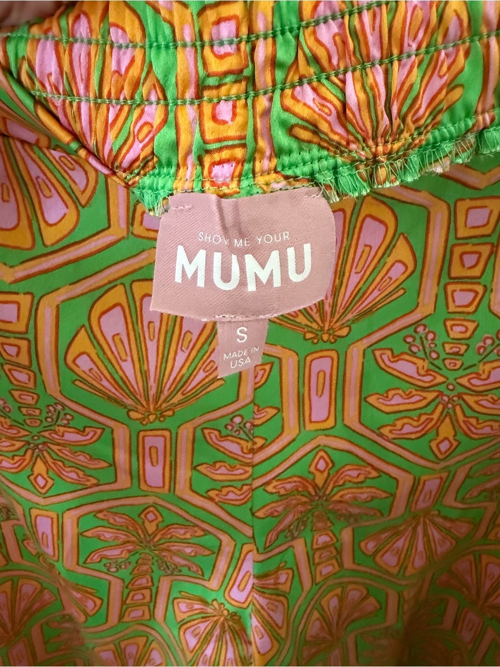 Show Me Your Mumu Landon Pants Palm Deco Print Wide Leg Size Small - Picture 6 of 6
